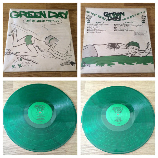 Green Day "Live on Green Vinyl" LP – Dead Tank Records