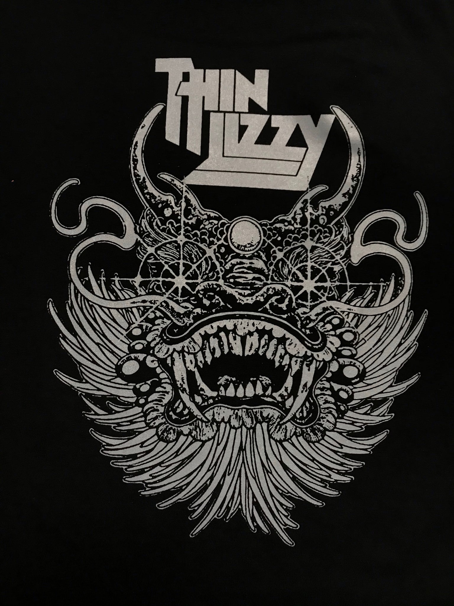 Thin Lizzy (Gray Ink on Black) - Shirt
