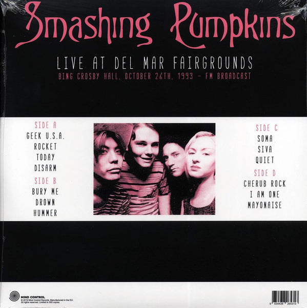 Smashing Pumpkins "Live At Del Mar Fairgrounds, 1993" 2xLP
