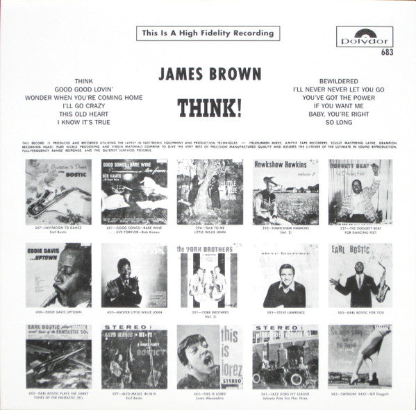 James Brown and the Famous Flames "Think!" LP