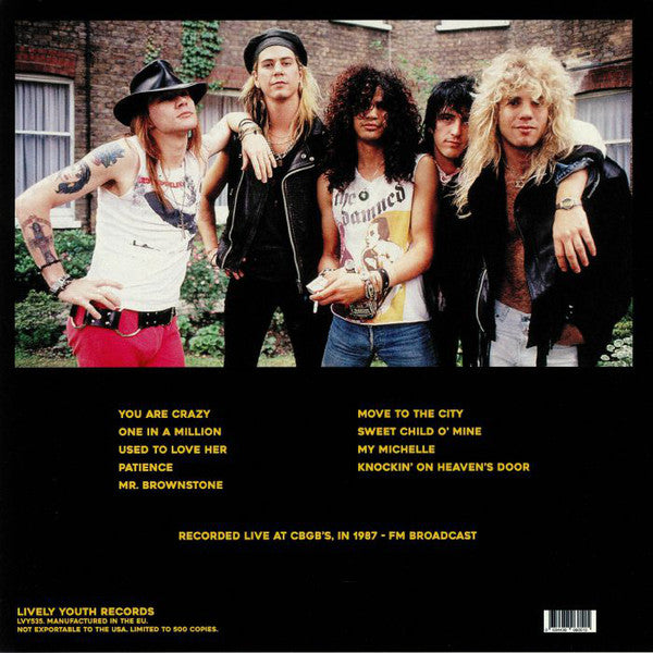 Guns n Roses "Acoustic at CBCG's, 1987" LP