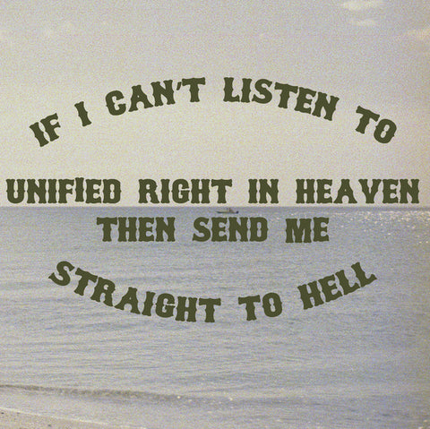 Unified Right "If I Can't Listen to..." LP