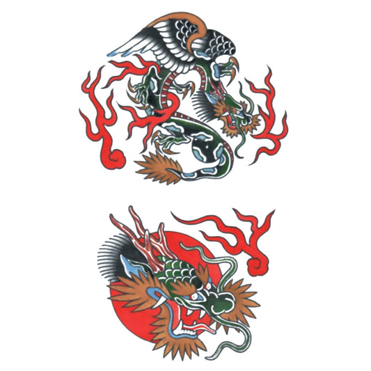 Warrior - Temporary Sleeve Tattoo