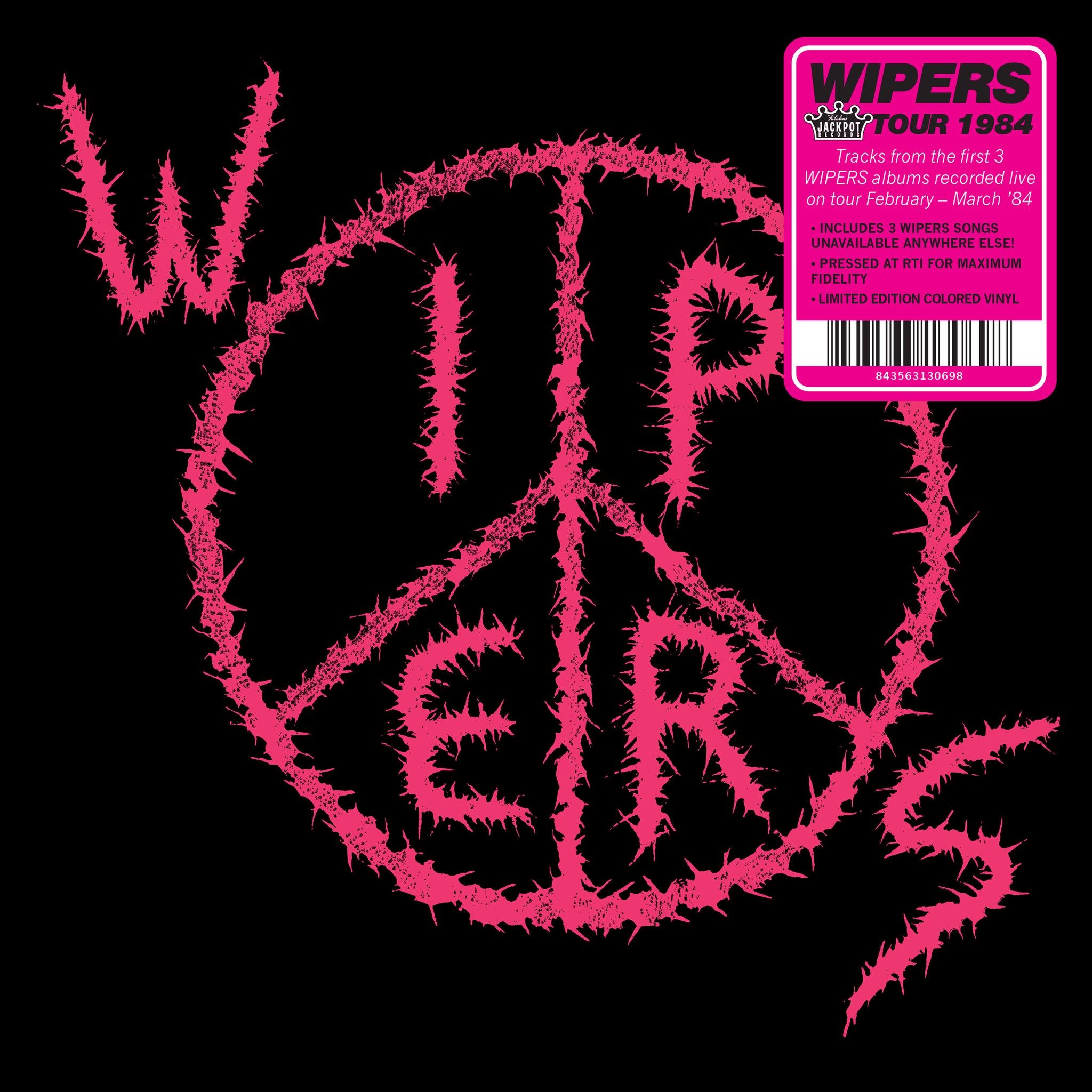Wipers "Wipers (aka Wipers Tour 84)" Colored Vinyl LP