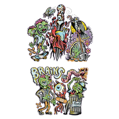 Zombie - Temporary Sleeve Tattoo