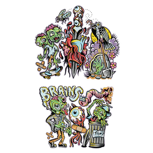 Zombie - Temporary Sleeve Tattoo